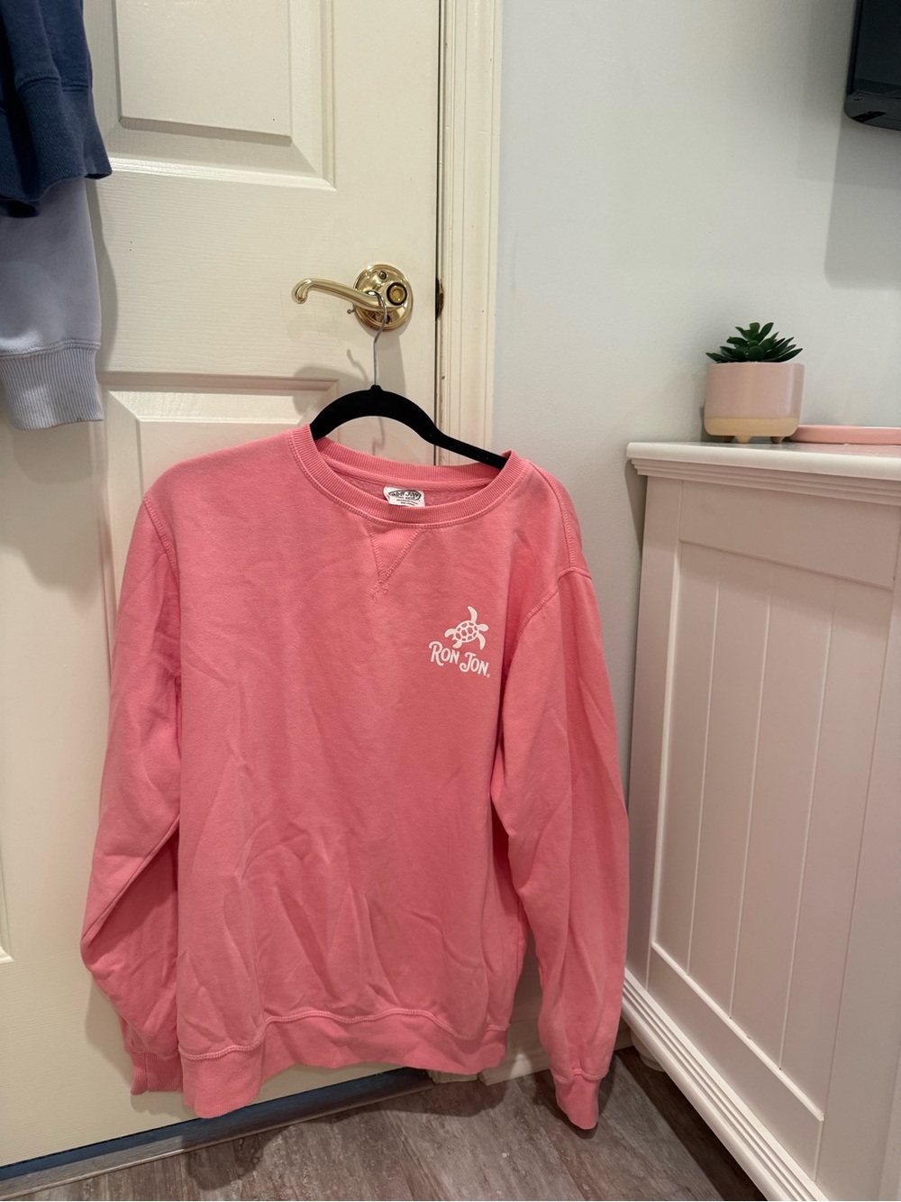Ron Jon Pink Logo Pullover Sweatshirt